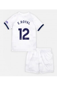 Fotbalové Dres Tottenham Hotspur Emerson Royal #12 Dětské Domácí Oblečení 2023-24 Krátký Rukáv (+ trenýrky)